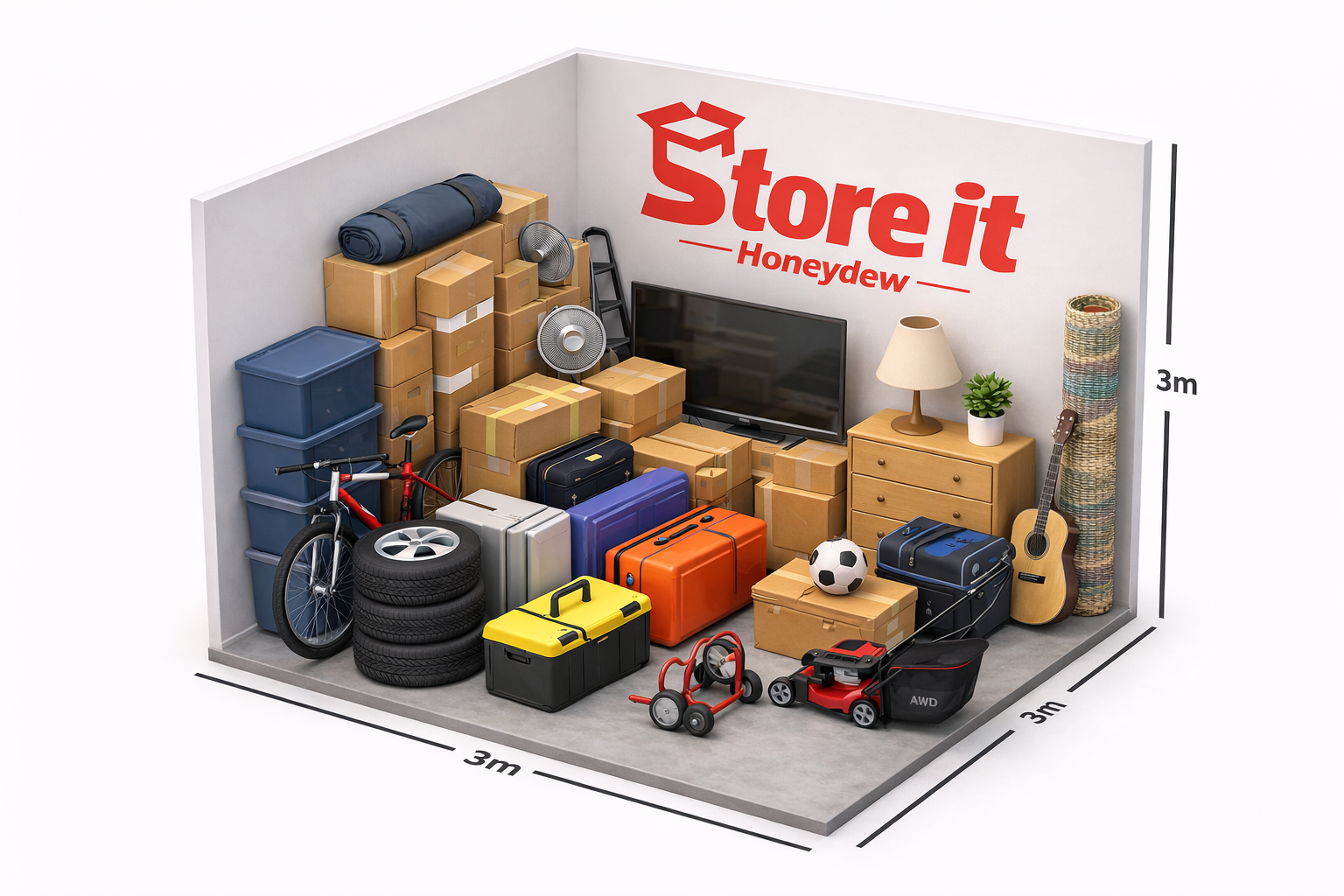 3x3 storage unit